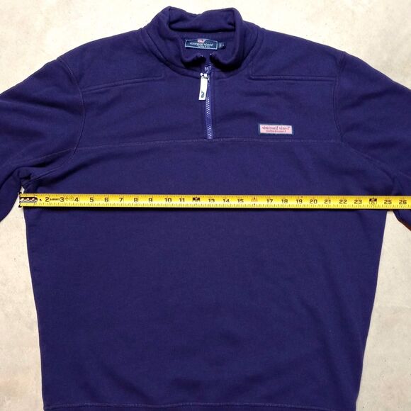 Vineyard Vines Purple 1/4 Zip Pullover Sweatshirt - Men's Size Large - Picture 11 of 11